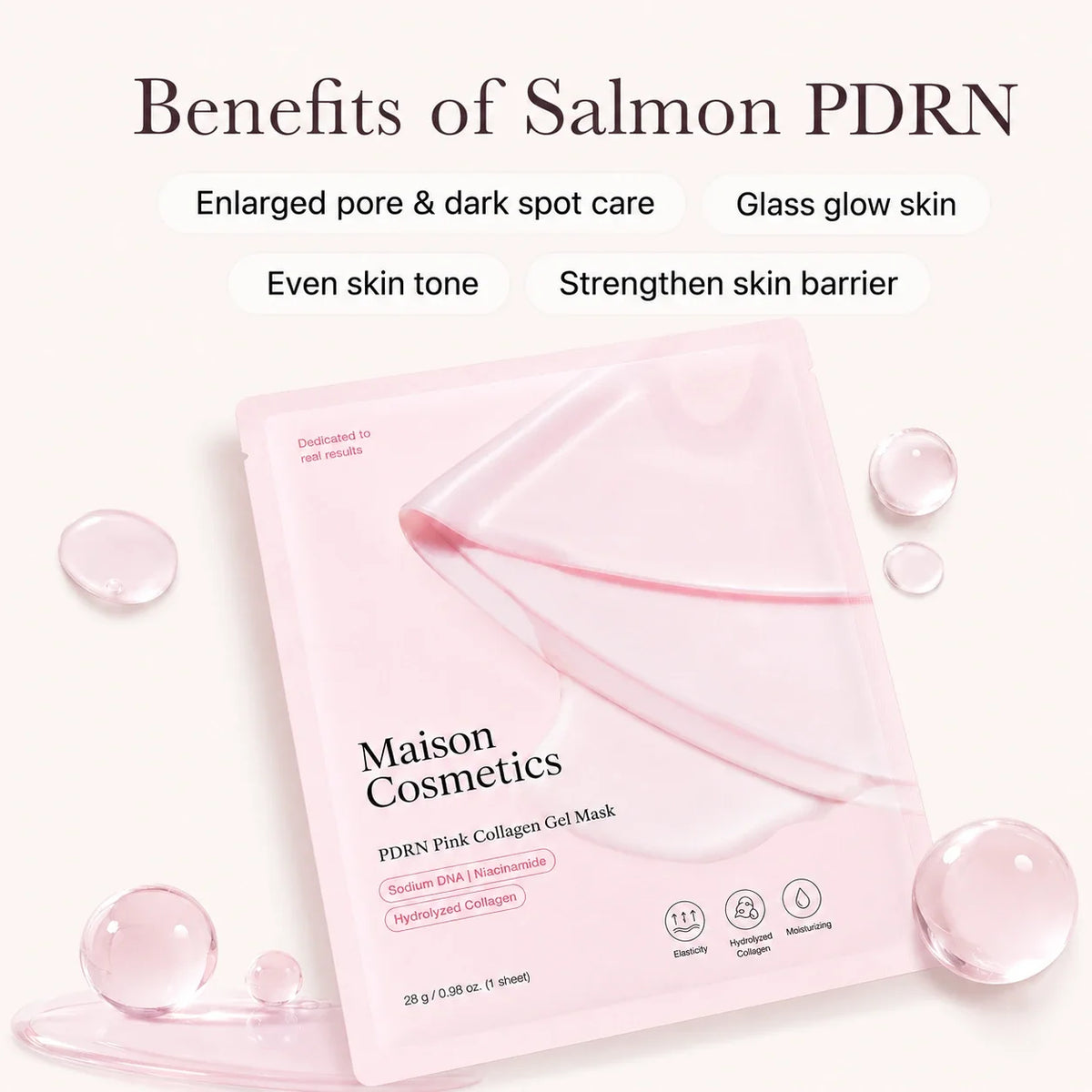 Maison Salmon PDRN Pink Collagen Jelly Gel Mask (1 sheet)