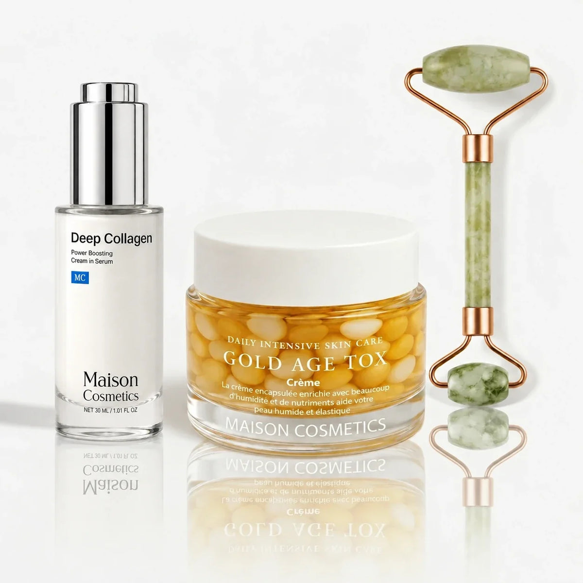 Complete Glow Set | Serum, Cream & Facial Roller